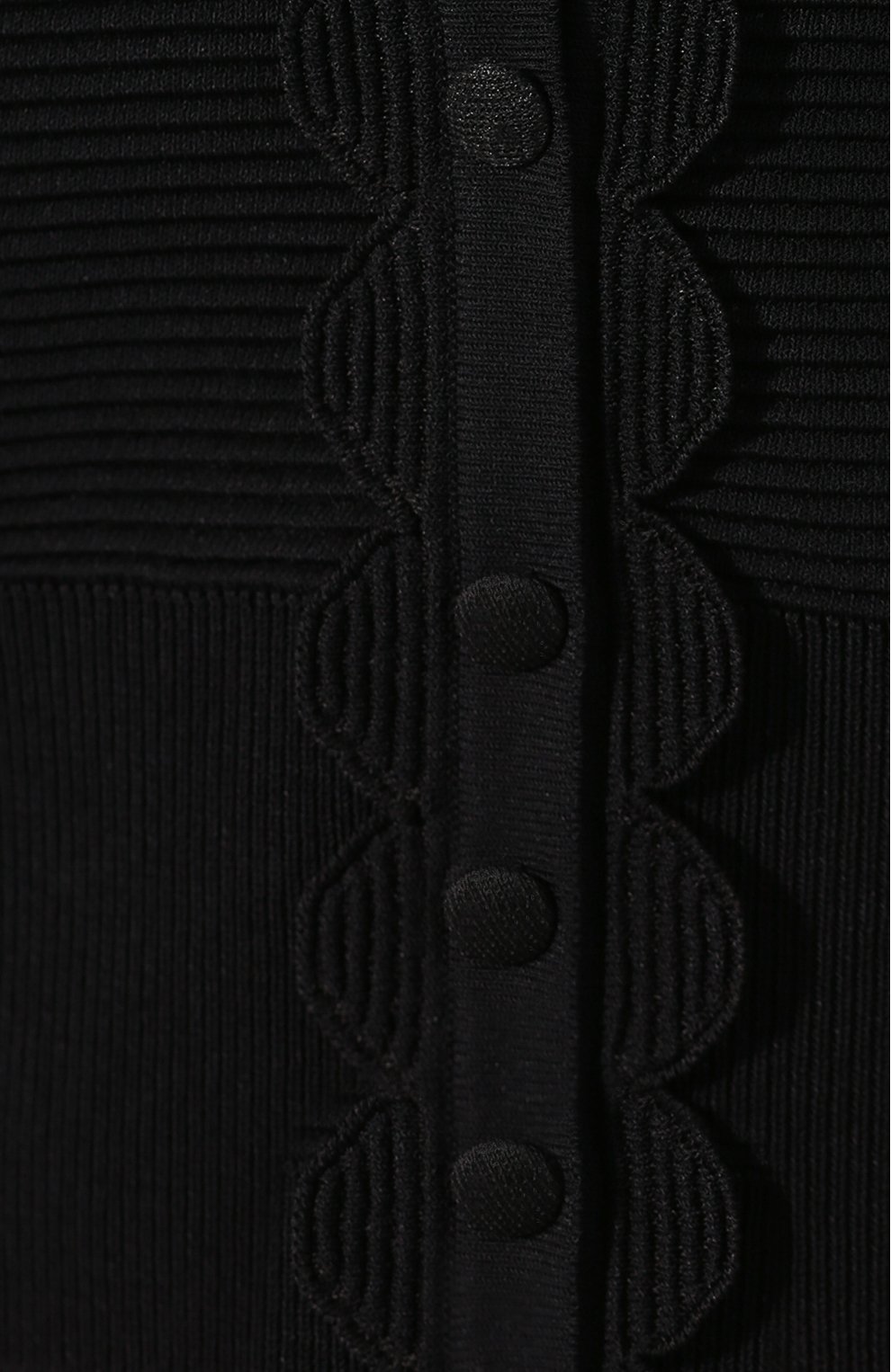 Кардиган из смеси вискозы и шелка ALEXANDER MCQUEEN черного цвета по цене 167000 руб., арт. 585219/Q1AD8, фото 5 Кардиган из смеси вискозы и шелка ALEXANDER MCQUEEN, арт. 585219/Q1AD8, фото 5