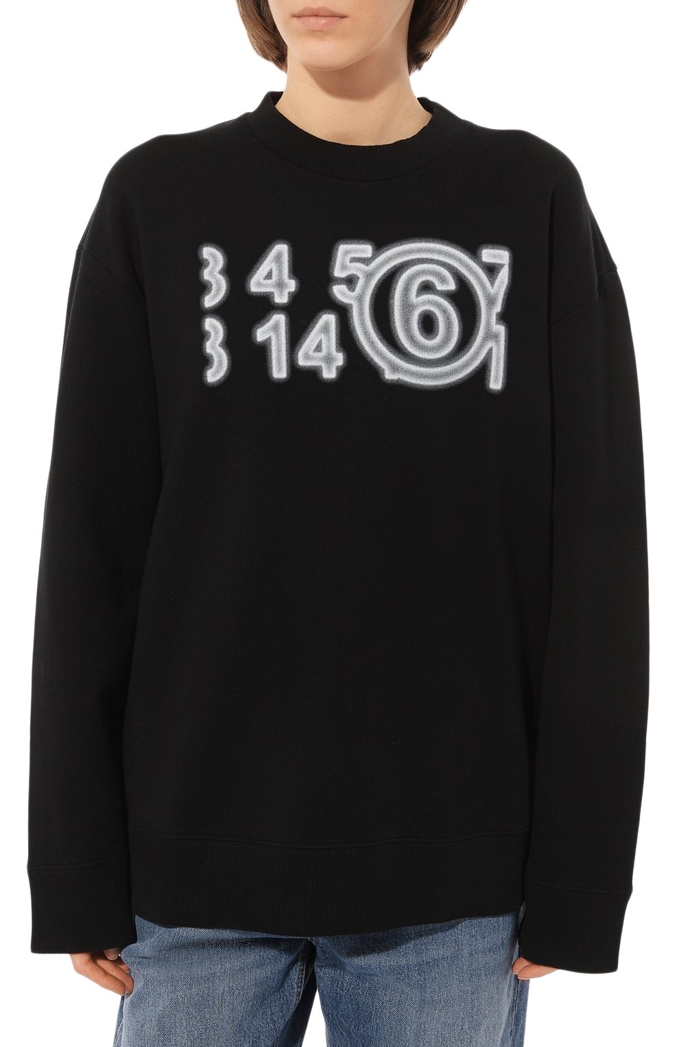 Хлопковый свитшот MM6, арт. S52GU0196/S25537, фото 3