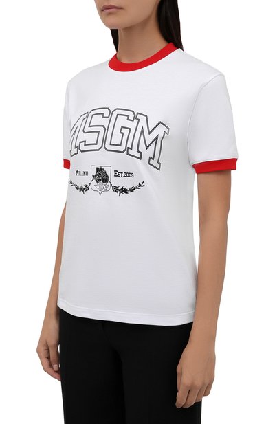 Хлопковая футболка MSGM, арт. 3141MDM78 217798, фото 3