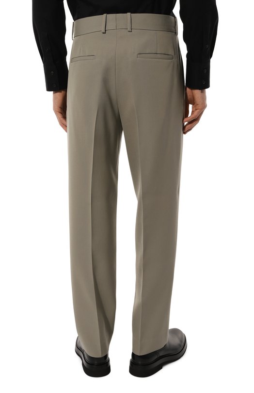 Шерстяные брюки Jil Sander J23KA0003/J40002 Зелёный  J23KA0003/J40002 Фото 4