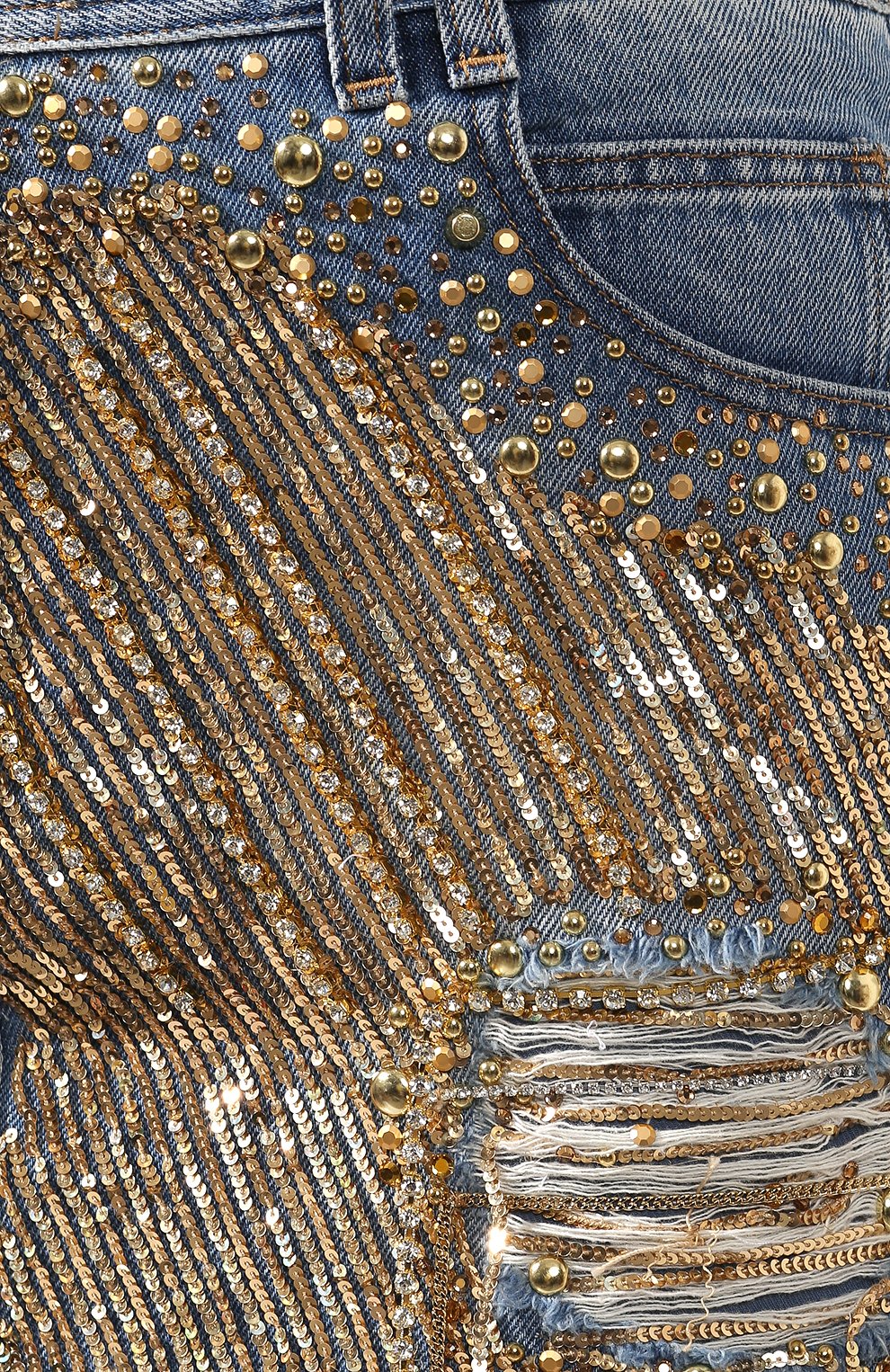 Джинсовая юбка BALMAIN, арт. TF14016/D012, фото 5