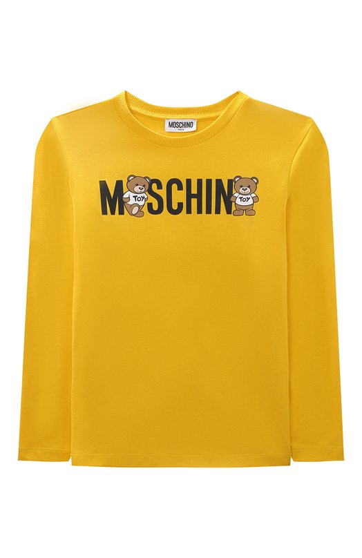 

Хлопковый лонгслив Moschino, Жёлтый