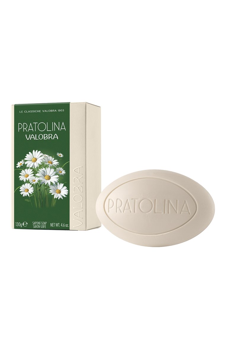 Твердое туалетное мыло pratolina (130g) VALOBRA бесцветного цвета, арт. 403004 | Фото 1 (Региональные ограничения белый список (Axapta Mercury): Не проставлено; Нос: Не проставлено; Назначение: Для тела; Тип продукта: Мыло)