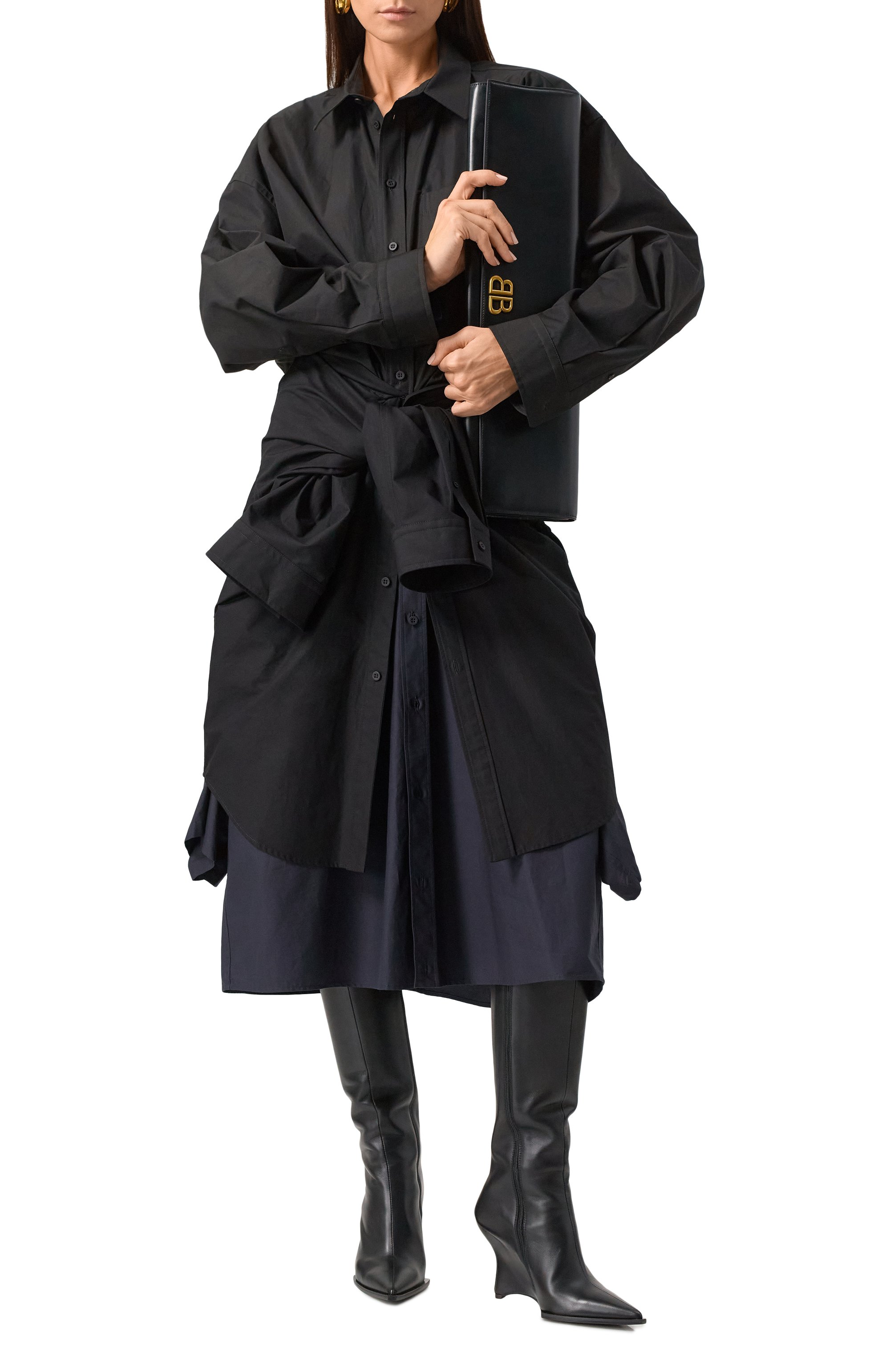 Хлопковое платье BALENCIAGA, арт. 809062/TRM17, фото 2