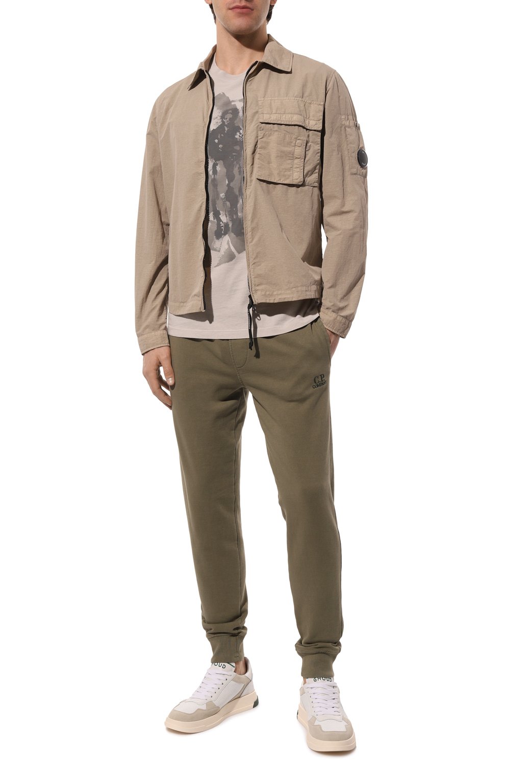 Хлопковые джоггеры C.P. COMPANY, арт. 14CMSP138B-005398R, фото 2