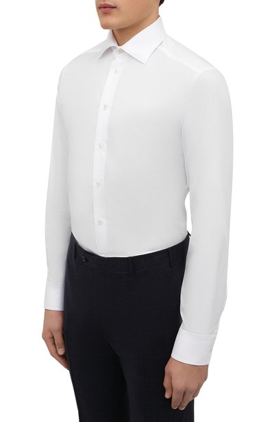 Хлопковая сорочка ETON белого цвета по цене 22500 руб., арт. 1000 02419, фото 3 Хлопковая сорочка ETON, арт. 1000 02419, фото 3