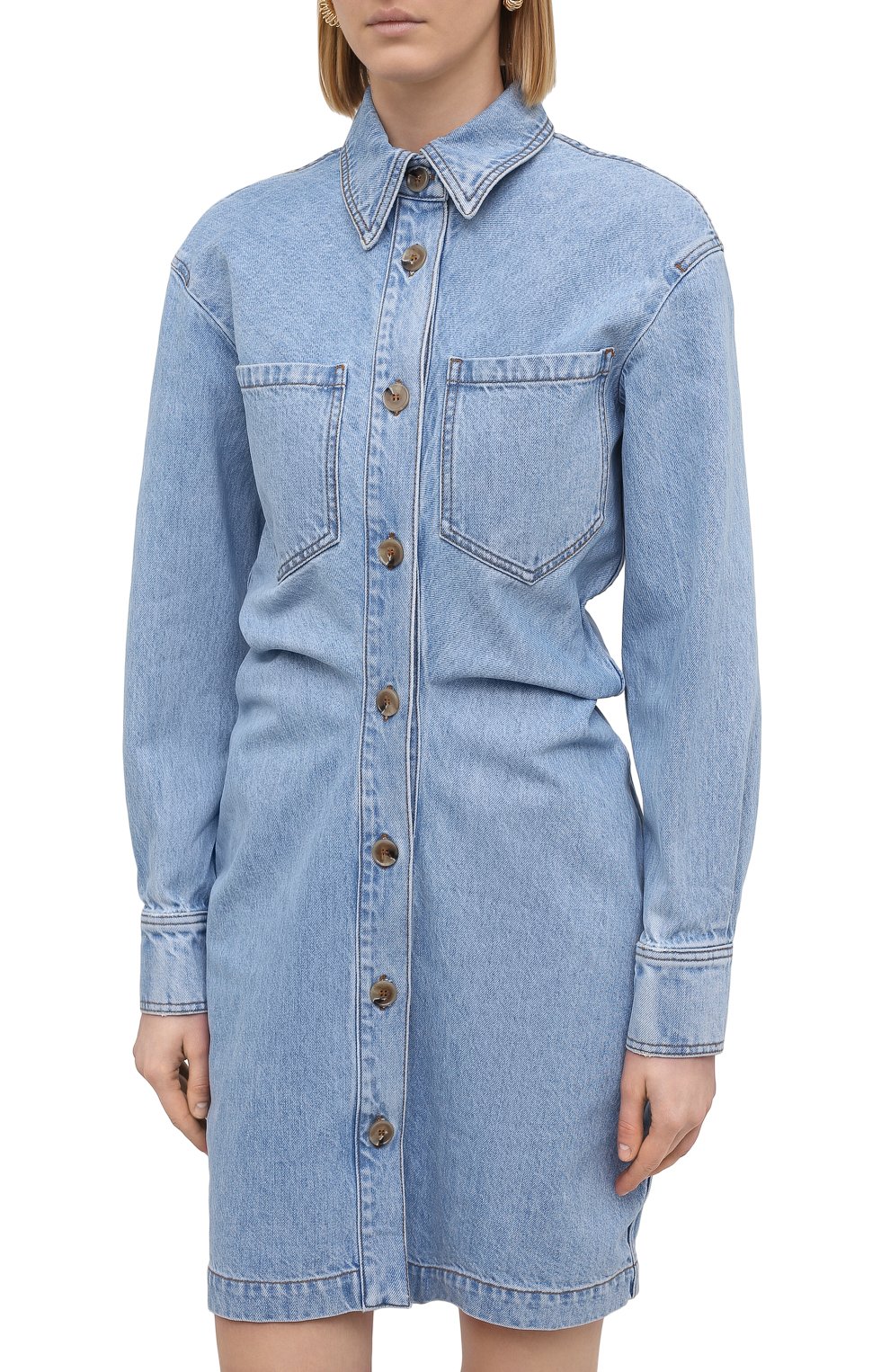 Джинсовое платье NANUSHKA, арт. DAISY_LIGHT WASH_RIGID DENIM, фото 3