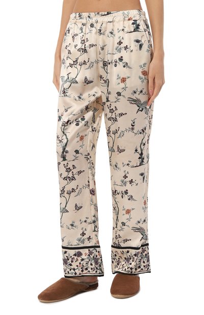 Шелковая пижама MORPHO&LUNA кремового цвета по цене 115500 руб., арт. S33P29MI/PH0EBE, фото 5 Шелковая пижама MORPHO&LUNA, арт. S33P29MI/PH0EBE, фото 5