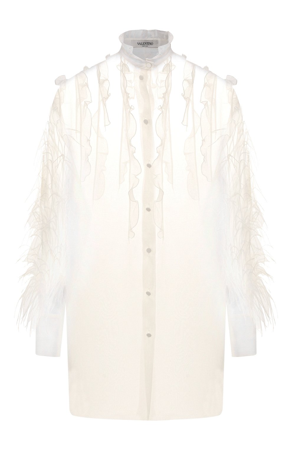 Шелковая блузка VALENTINO, арт. SB0AB15G1C8, фото 1