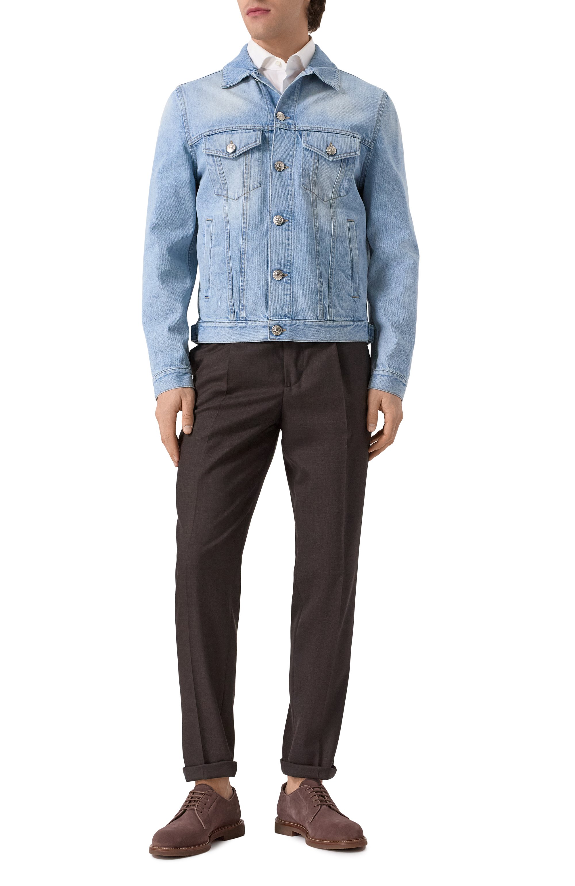 Шерстяные брюки BRUNELLO CUCINELLI, арт. MB407E1450, фото 2