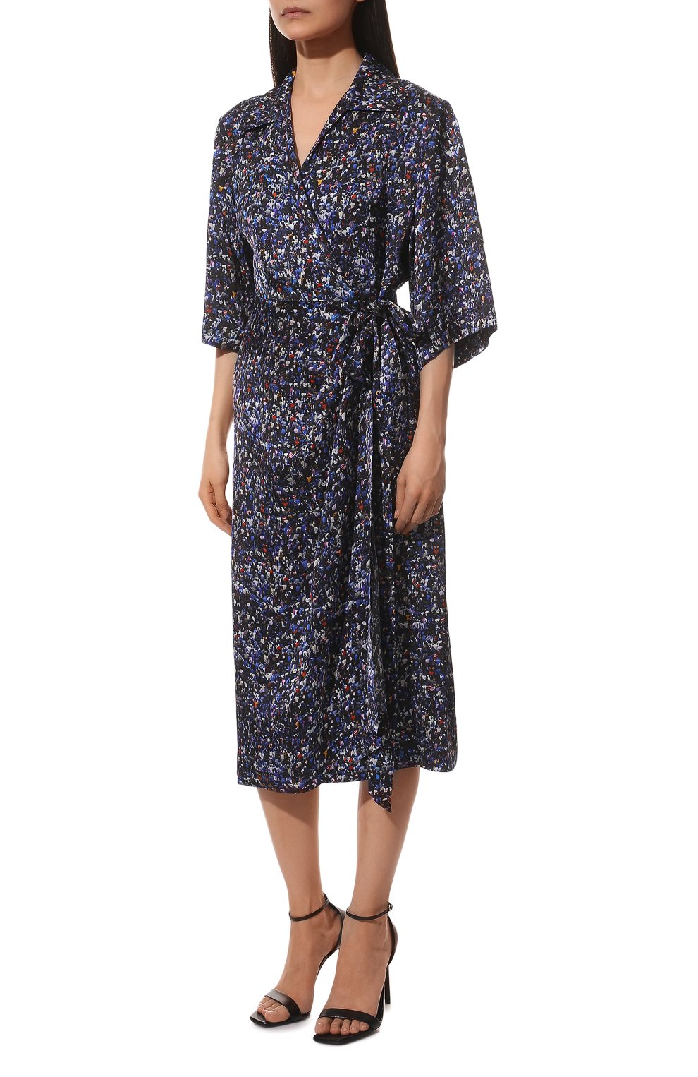 Платье из вискозы и шелка DRIES VAN NOTEN, арт. 221-011004-4338, фото 3