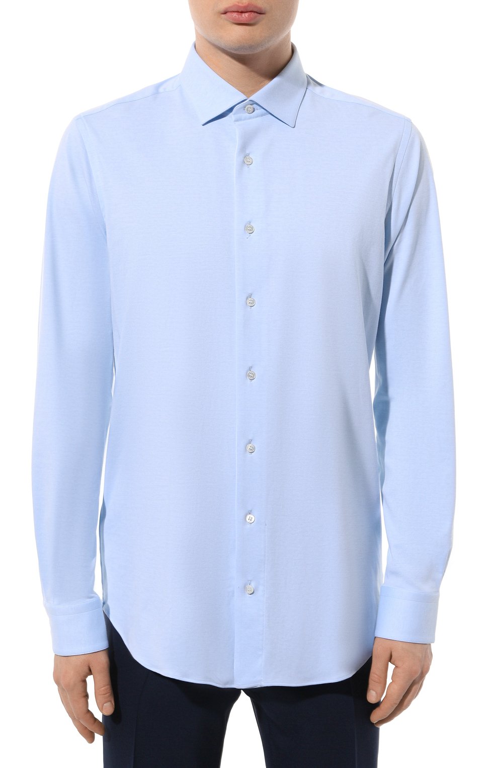 Рубашка ZILLI голубого цвета по цене 79150 руб., арт. CLAF01ZS00P51ZS410816, фото 3 Рубашка ZILLI, арт. CLAF01ZS00P51ZS410816, фото 3
