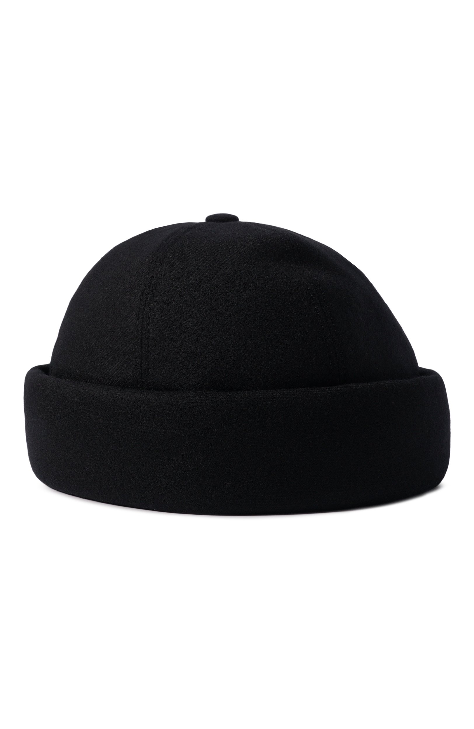 Шерстяная шапка-докер GIORGIO ARMANI черного цвета по цене 49950 руб., арт. GM004154/TE23736, фото 1 Шерстяная шапка-докер GIORGIO ARMANI, арт. GM004154/TE23736, фото 1
