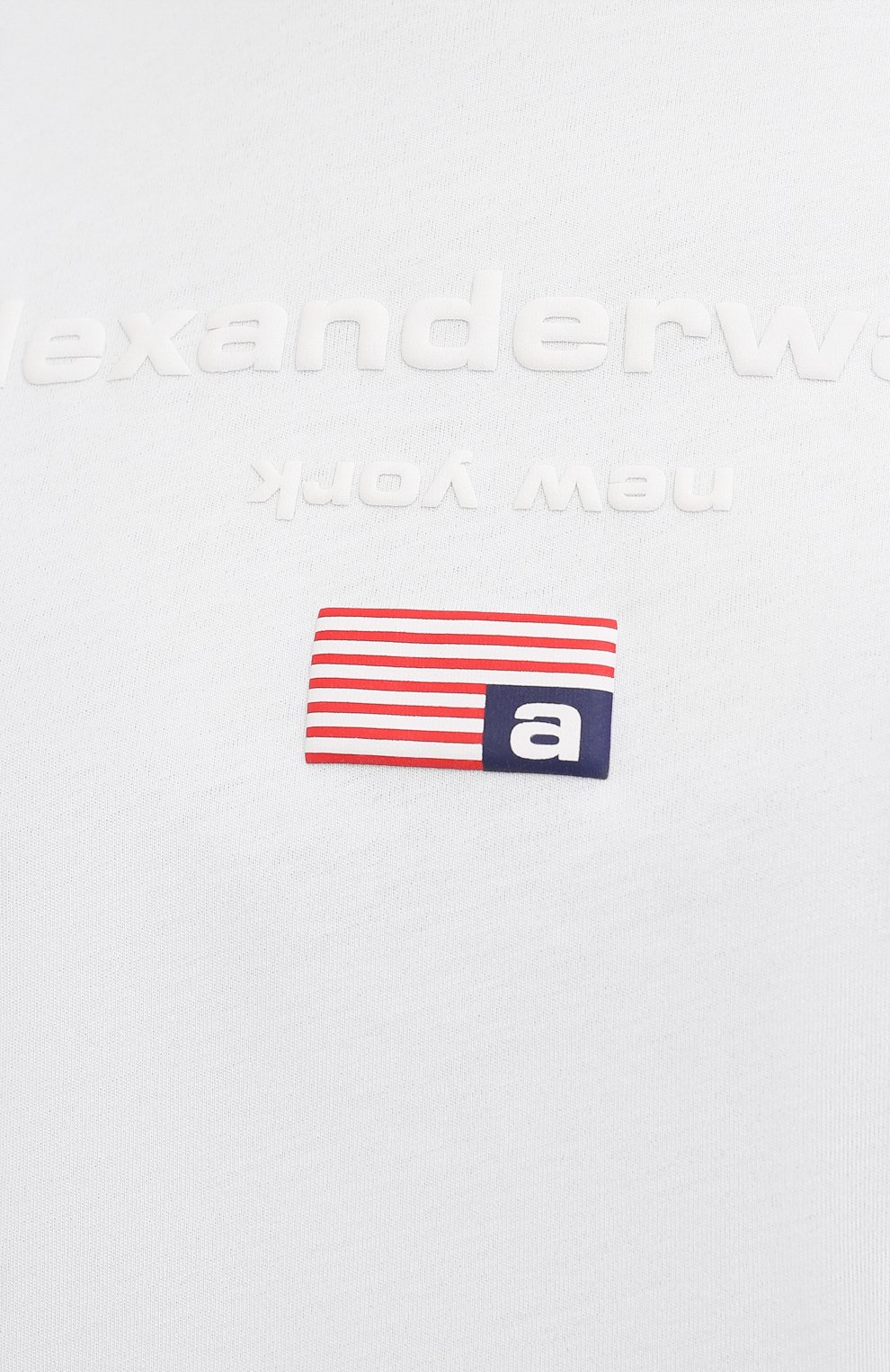 Хлопковая футболка ALEXANDER WANG белого цвета по цене 31950 руб., арт. 1CC3211495, фото 5 Хлопковая футболка ALEXANDER WANG, арт. 1CC3211495, фото 5