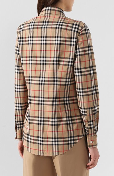 Хлопковая блузка BURBERRY, арт. 8009033, фото 4