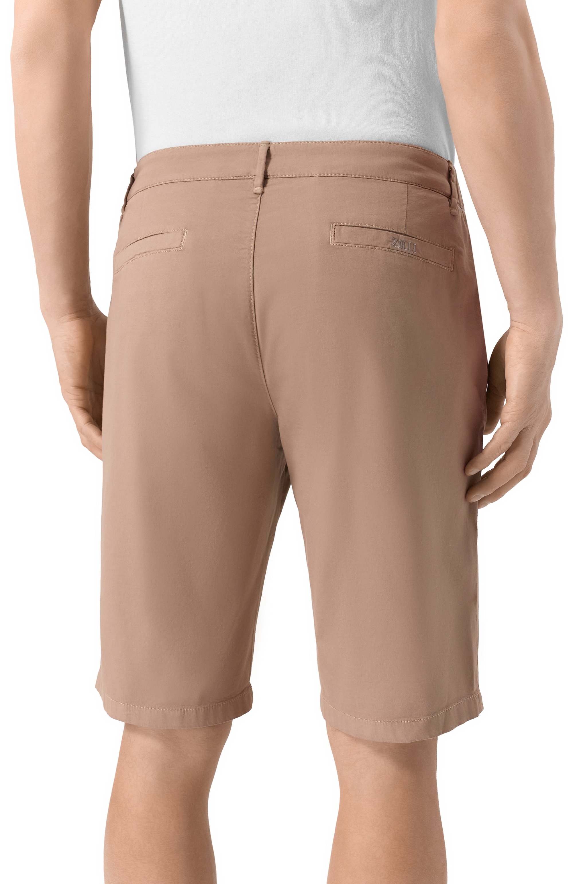 Шорты из хлопка и шелка ZILLI бежевого цвета по цене 118000 руб., арт. CS802BM0165VZL000, фото 4 Шорты из хлопка и шелка ZILLI, арт. CS802BM0165VZL000, фото 4