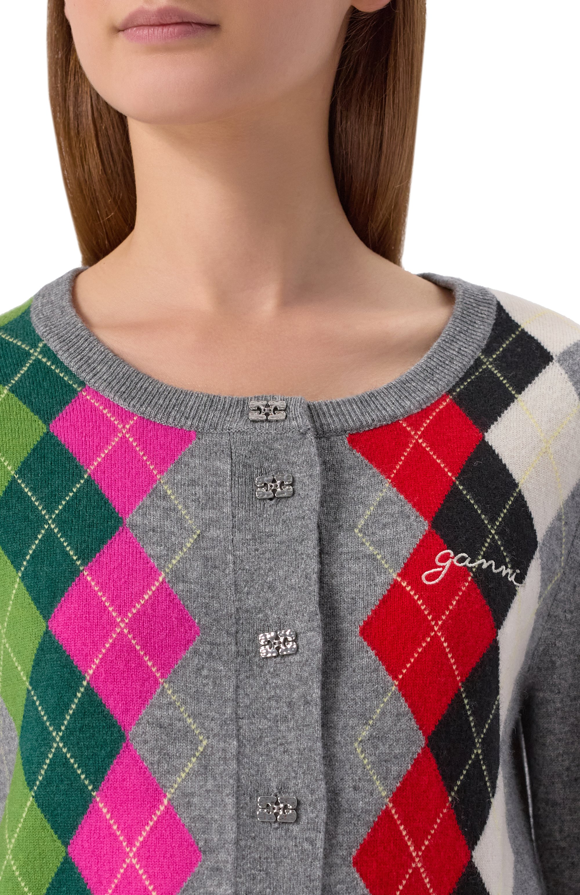 Кардиган из шерсти и кашемира GANNI, арт. K2512, фото 5