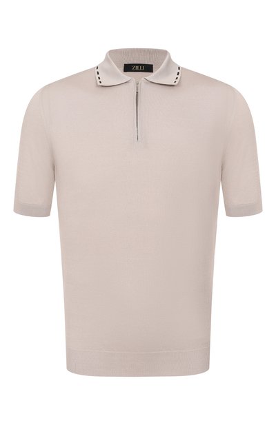 Мужская поло из хлопка и шелка ZILLI, арт. KZP002M0144VRIS00