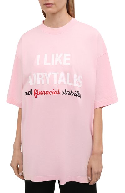 Хлопковая футболка VETEMENTS, арт. UA52TR530P 1610/W, фото 3