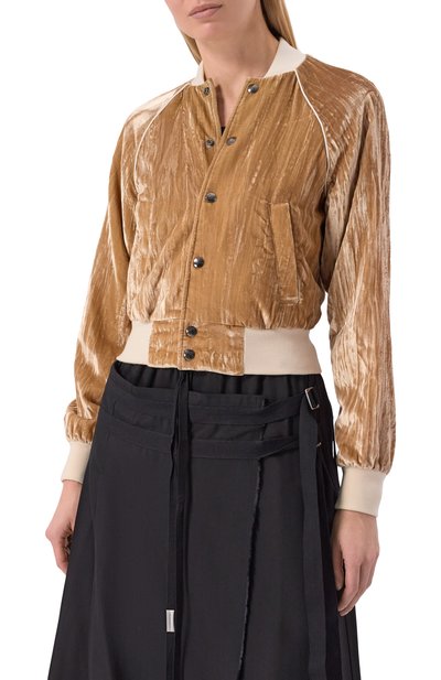 Бархатный бомбер ANN DEMEULEMEESTER, арт. B0013777/FA710, фото 3