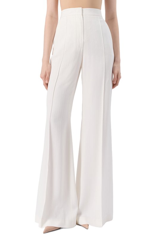 Брюки из вискозы Elie Saab P0131NP25/CD019 Белый  P0131NP25/CD019 Фото 3