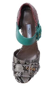 Кожаные босоножки PRADA, арт. 1XP963-3K4W-F0VTG-105, фото 4