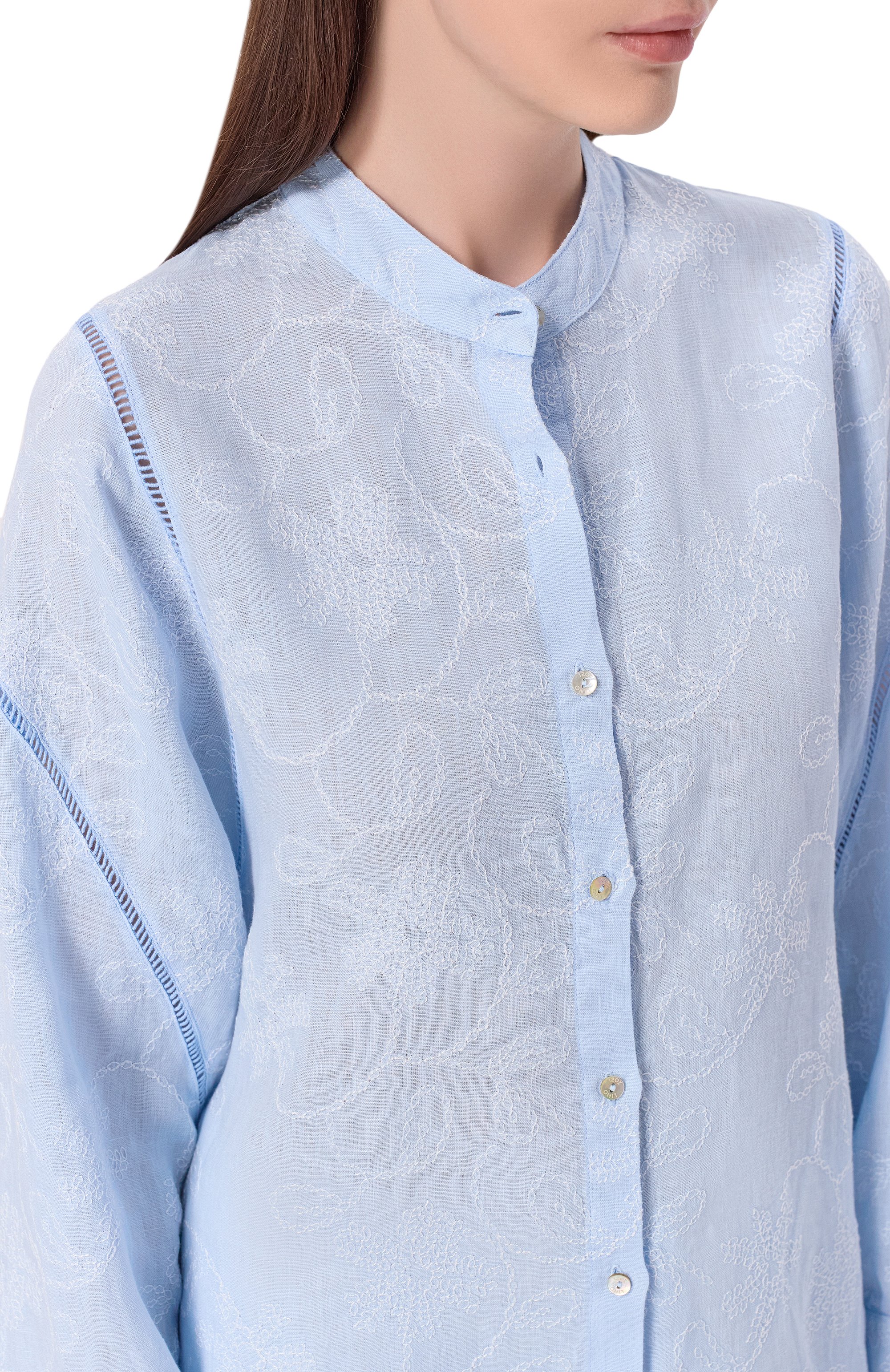 Льняная рубашка 120% LINO, арт. 33ALIW1PKM/000G465, фото 5