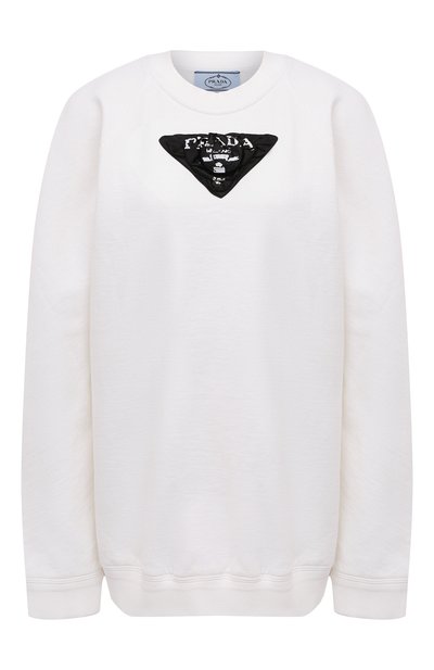 Женский хлопковый свитшот PRADA, арт. 134627-1YSE-F0964-211
