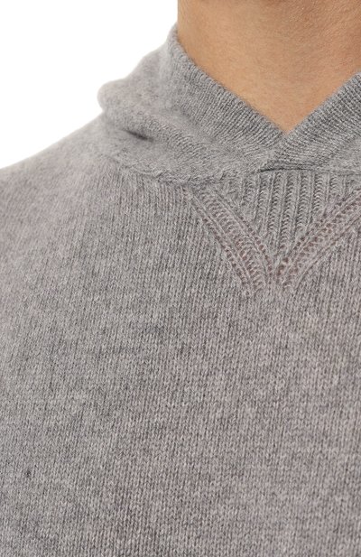 Кашемировое худи DANIELE FIESOLI серого цвета по цене 42350 руб., арт. WS3436, фото 5 Кашемировое худи DANIELE FIESOLI, арт. WS3436, фото 5