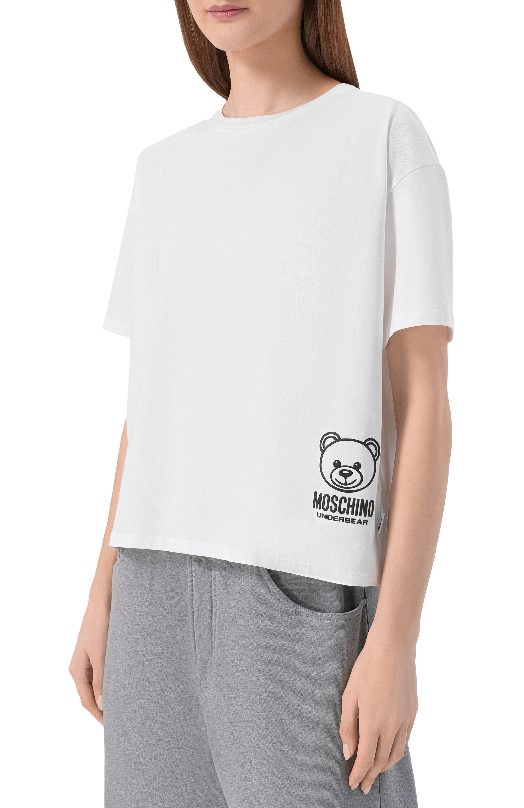 Хлопковая футболка MOSCHINO, арт. A0701/4406_1, фото 3