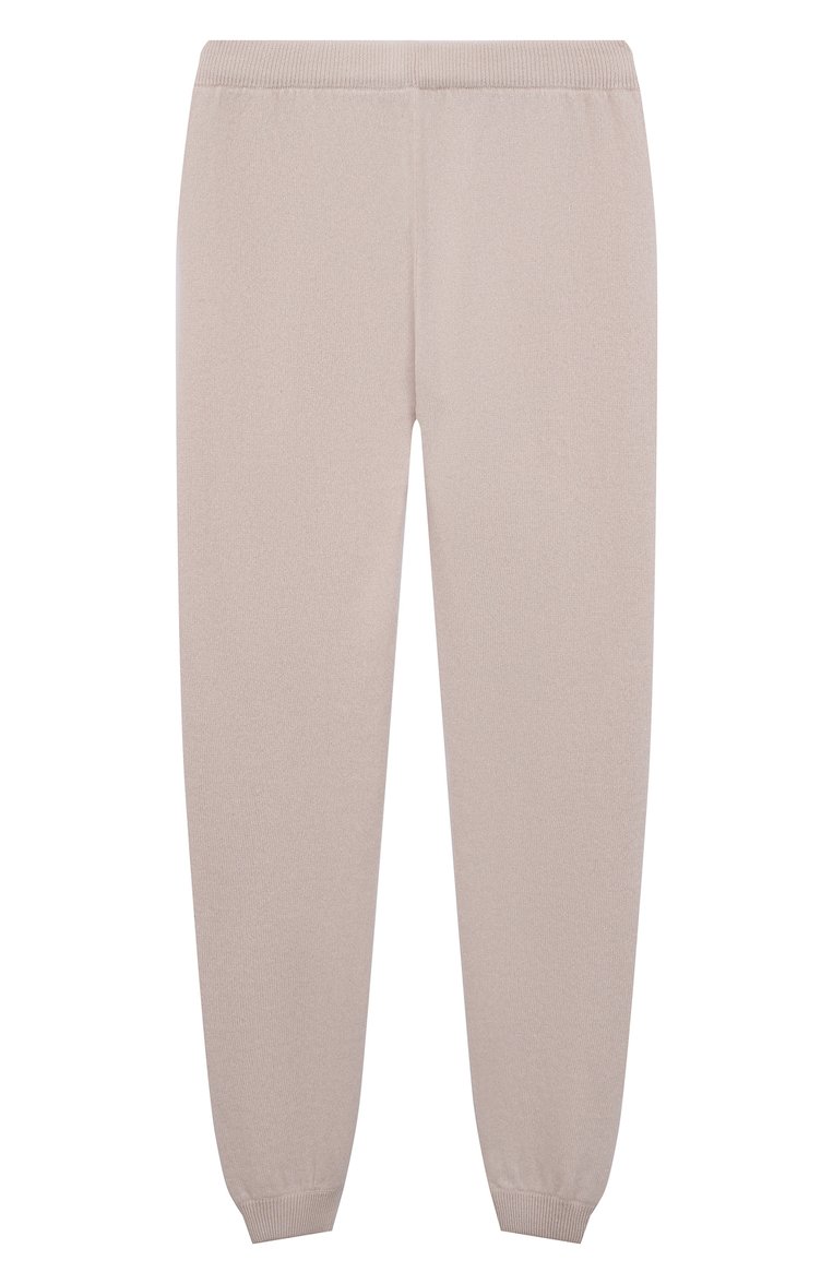 Детские кашемировые джоггеры GIORGETTI CASHMERE бежевого цвета, арт. MB1683 | Фото 1 (Нос: Не проставлено; Материал внешний: Кашемир, Шерсть; Материал сплава: Проставлено; Девочки Кросс-КТ: Джоггеры-одежда)
