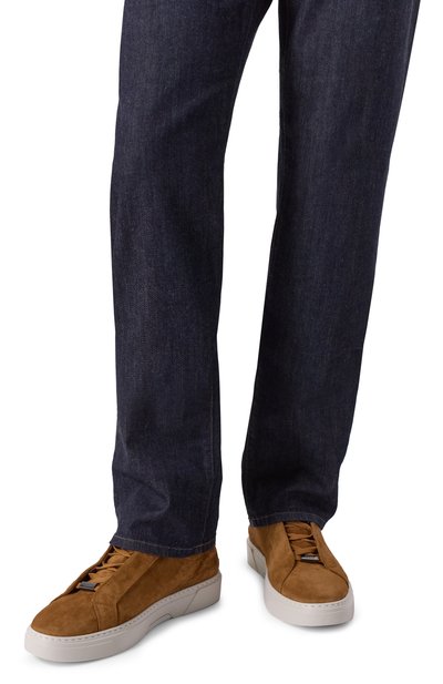 Замшевые кеды gary boss x steiff BOSS коричневого цвета по цене 75950 руб., арт. 50553031, фото 3 Замшевые кеды gary boss x steiff BOSS, арт. 50553031, фото 3