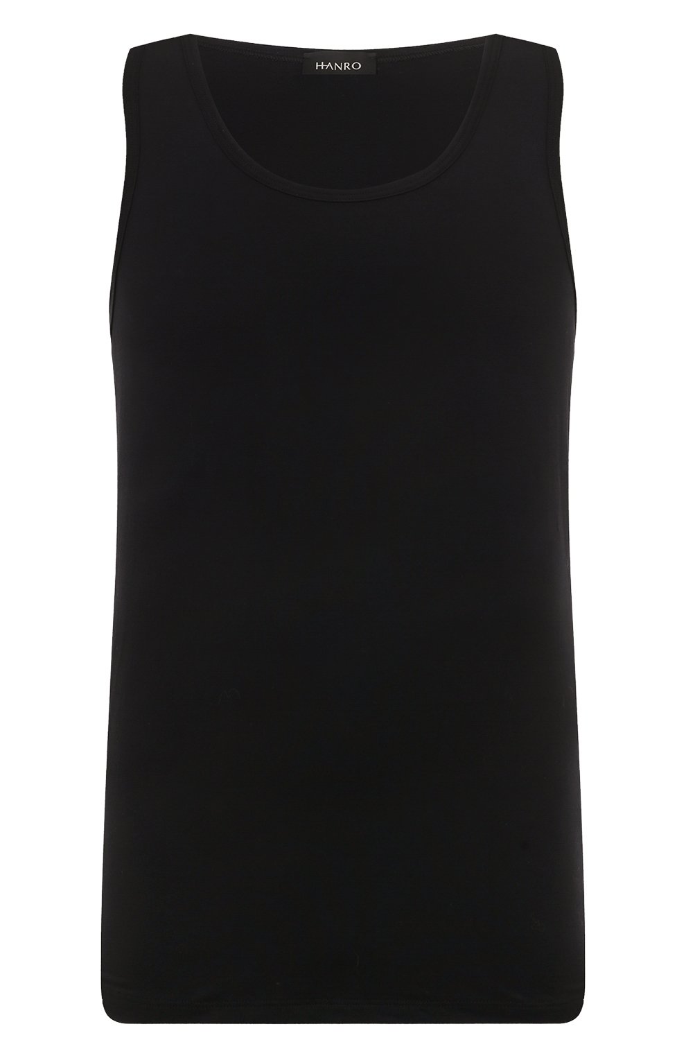 Хлопковая майка HANRO черного цвета по цене 8790 руб., арт. 073087., фото 1 Хлопковая майка HANRO, арт. 073087., фото 1