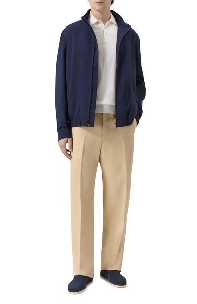 Хлопковые брюки LORO PIANA светло-бежевого цвета по цене 135500 руб., арт. FAN9125, фото 2 Хлопковые брюки LORO PIANA, арт. FAN9125, фото 2