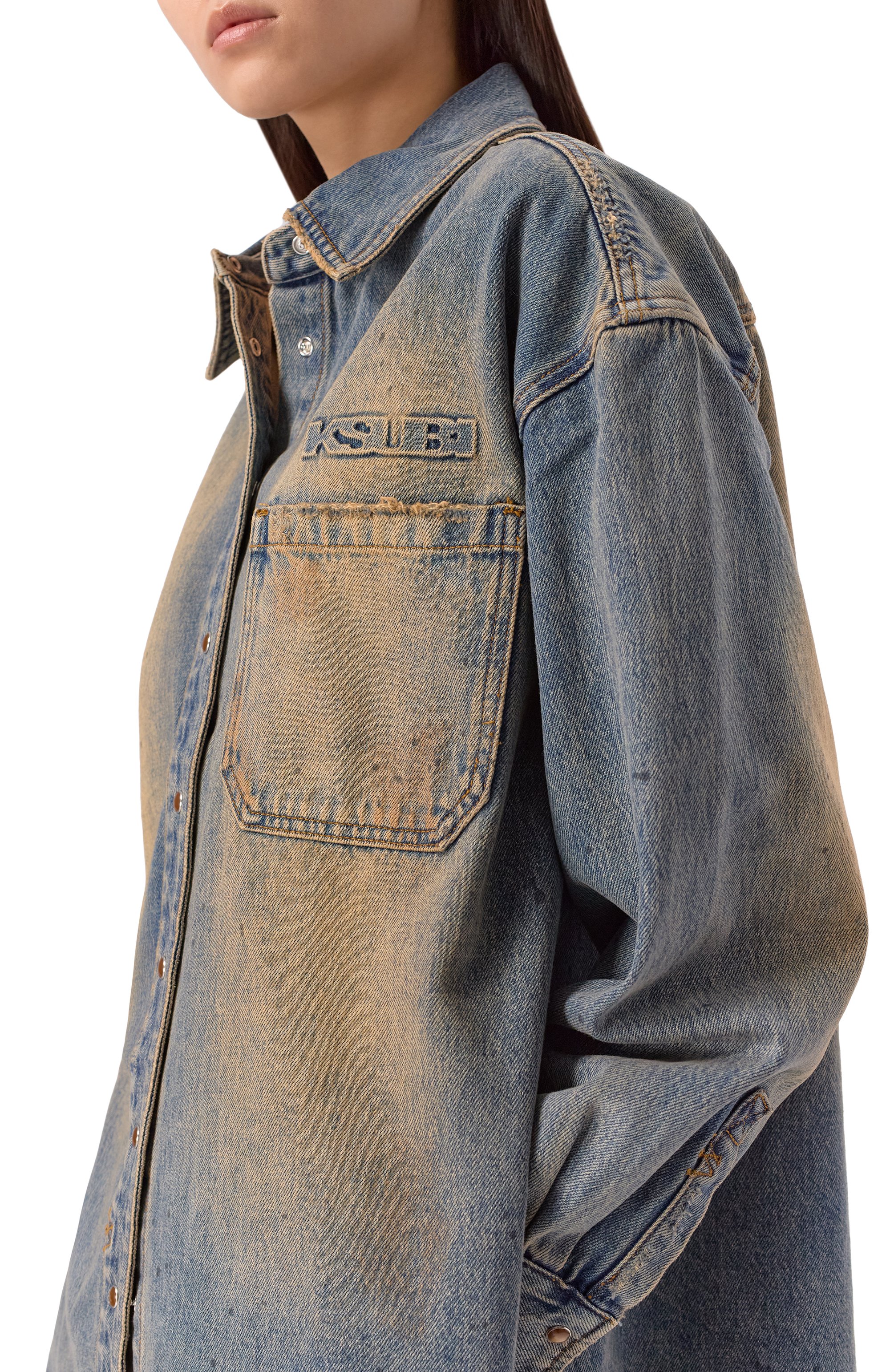 Джинсовая рубашка KSUBI, арт. WFA25SH006, фото 5