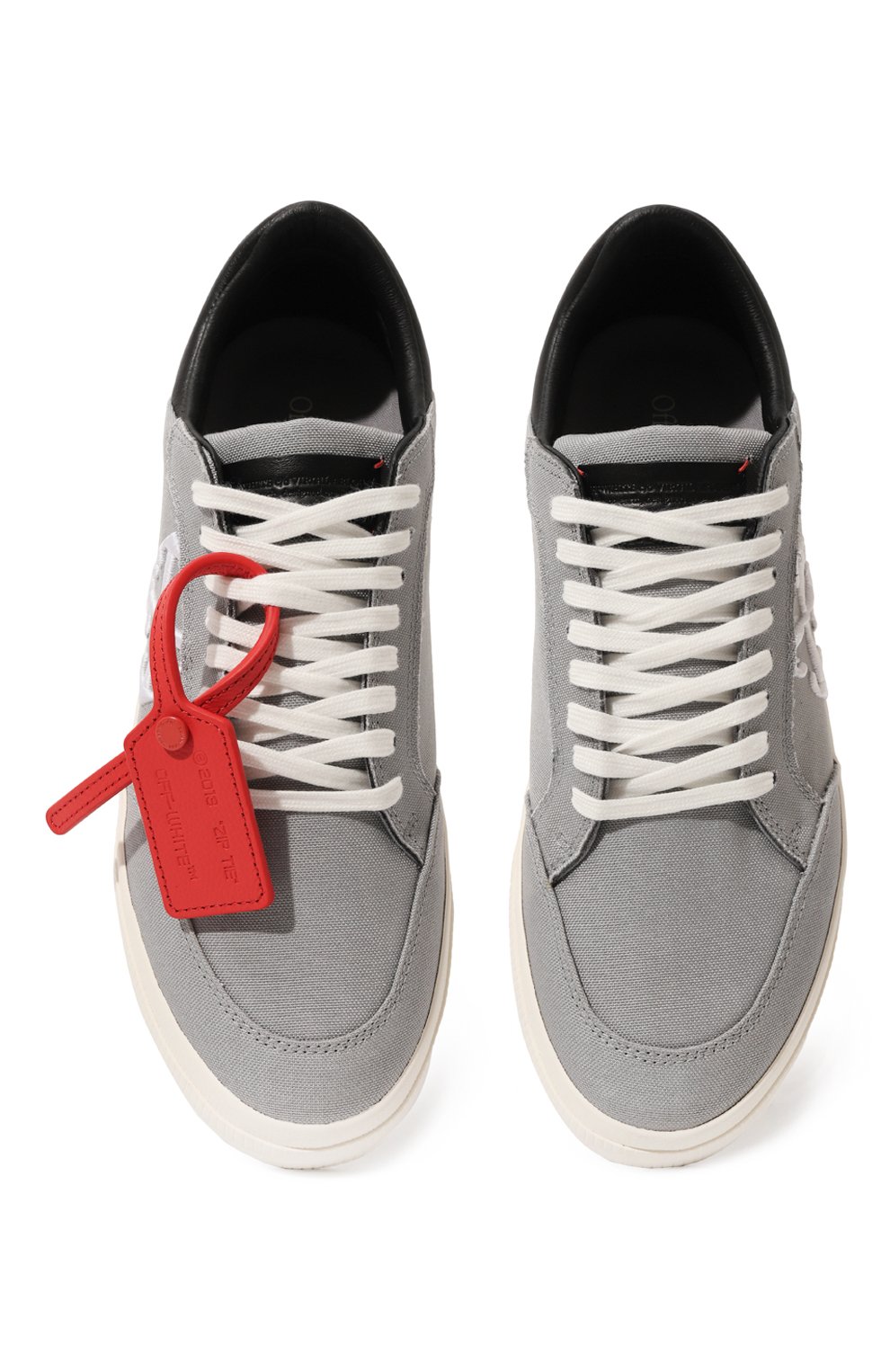 Текстильные кеды new low vulcanized OFF-WHITE, арт. 0MIA293S24FAB001, фото 6