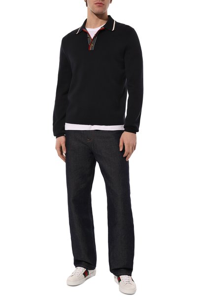 Кожаные кеды new ace GUCCI, арт. 429446 A38G0, фото 2