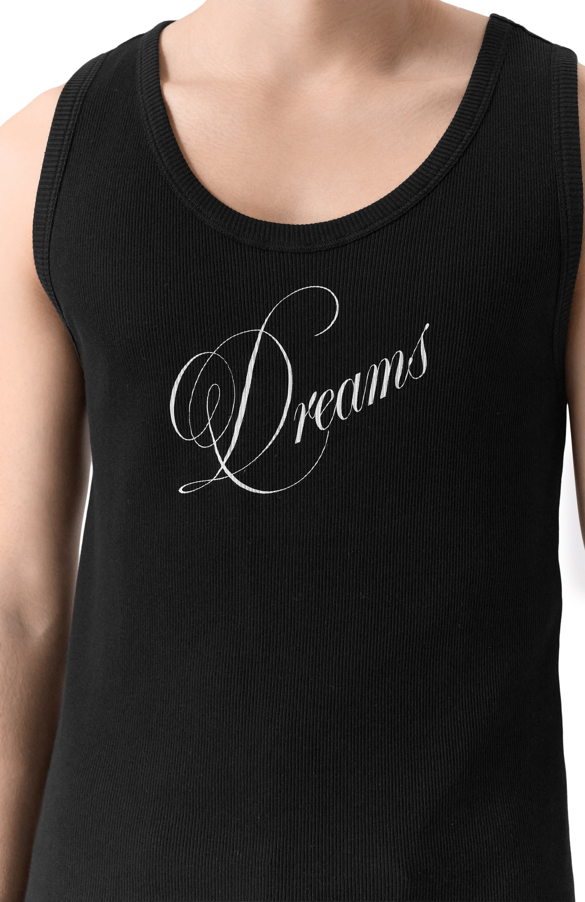 Хлопковая майка ANN DEMEULEMEESTER черного цвета по цене 35900 руб., арт. B0013829/FA659, фото 5 Хлопковая майка ANN DEMEULEMEESTER, арт. B0013829/FA659, фото 5