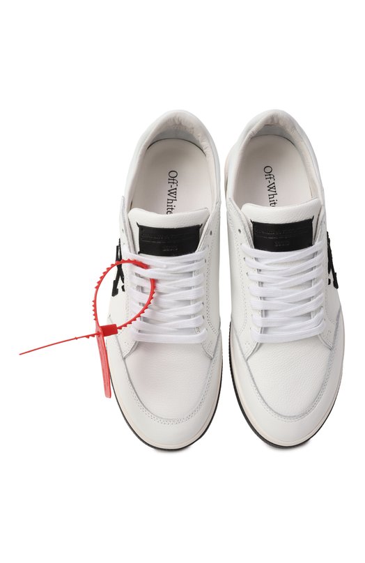 Кожаные кеды New Low Vulcanized Off-White 0MIA293C99LEA002 Белый  0MIA293C99LEA002 Фото 6