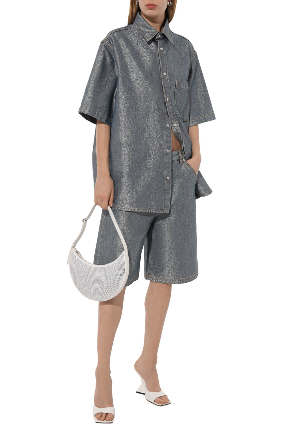 Джинсовая рубашка DARKPARK голубого цвета по цене 69950 руб., арт. WSH14/DBL06W051, фото 2 Джинсовая рубашка DARKPARK, арт. WSH14/DBL06W051, фото 2