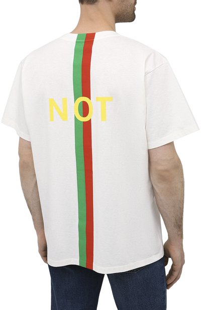 Хлопковая футболка GUCCI, арт. 616036/XJCXX, фото 4