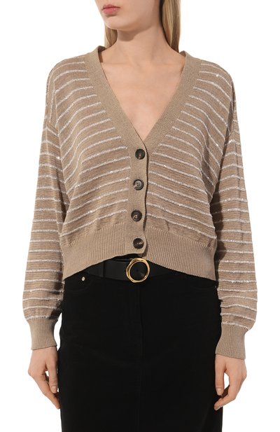 Хлопковый кардиган BRUNELLO CUCINELLI, арт. M7876B1330, фото 3