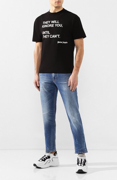 Хлопковая футболка PALM ANGELS, арт. PMAA001S204130491088, фото 2