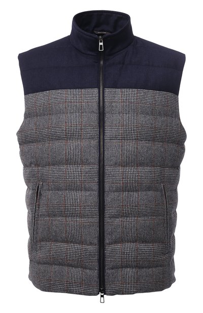 Пуховый жилет из шерсти и шелка LORO PIANA, арт. FAL8134, фото 1