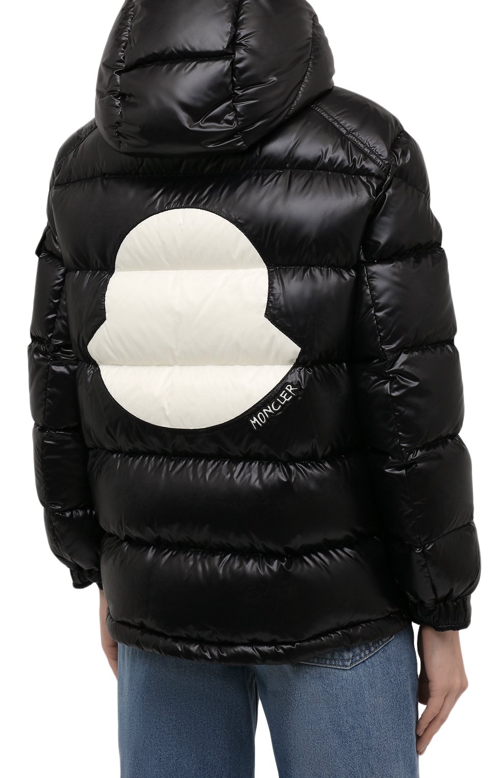 Пуховик fustet MONCLER черного цвета по цене 169000 руб., арт. G2-093-1A000-84-68950, фото 4 Пуховик fustet MONCLER, арт. G2-093-1A000-84-68950, фото 4