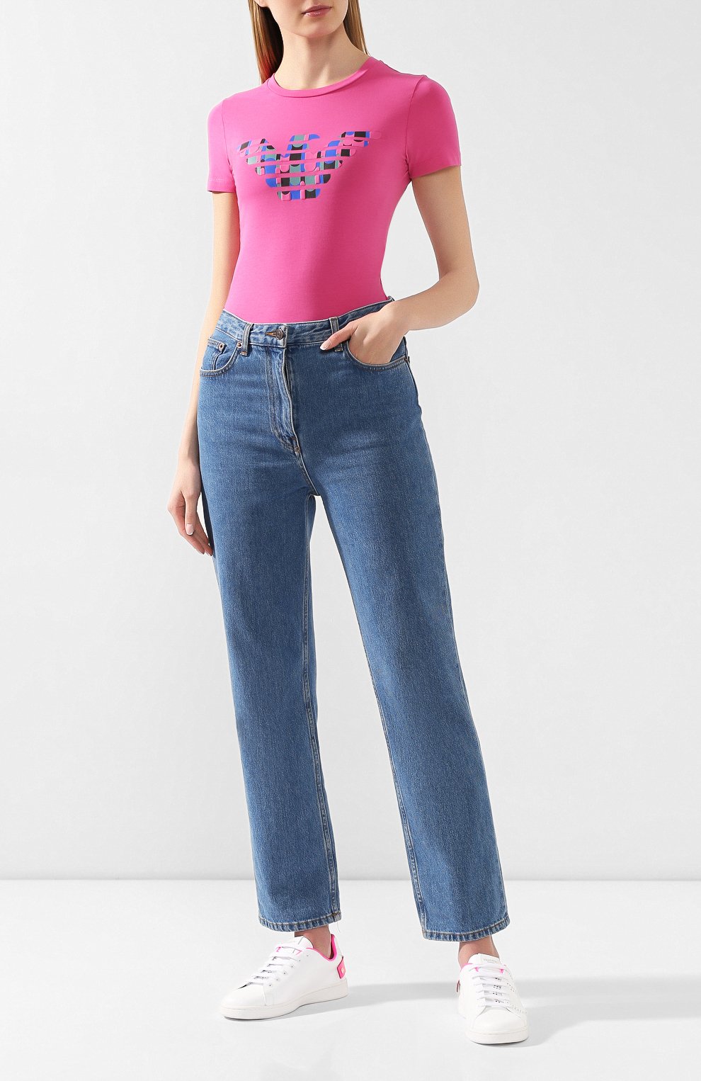 Хлопковая футболка EMPORIO ARMANI, арт. 3H2T8A/2J07Z, фото 2