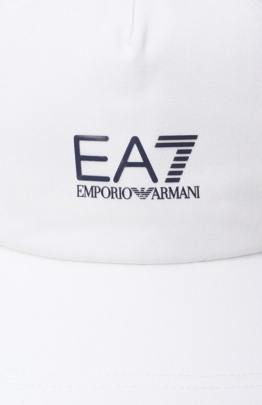 Хлопковая бейсболка EA7 7X000609/AF15502 Белый  7X000609/AF15502 Фото 3