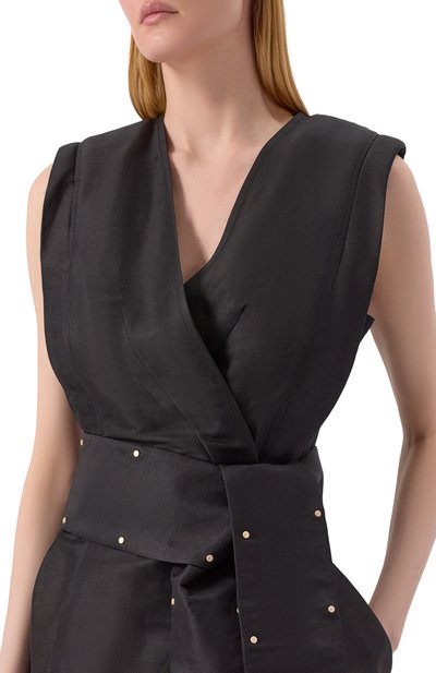 Платье из вискозы и льна FREEAGE, арт. WS25.DR138.2070.900, фото 5