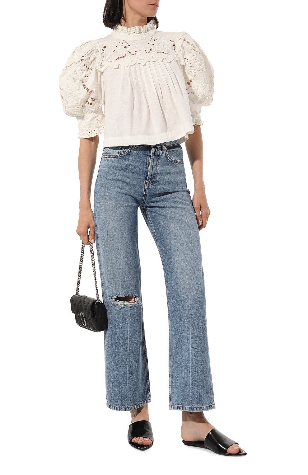 Джинсы HUGO синего цвета по цене 17400 руб., арт. 50501522, фото 2 Джинсы HUGO, арт. 50501522, фото 2