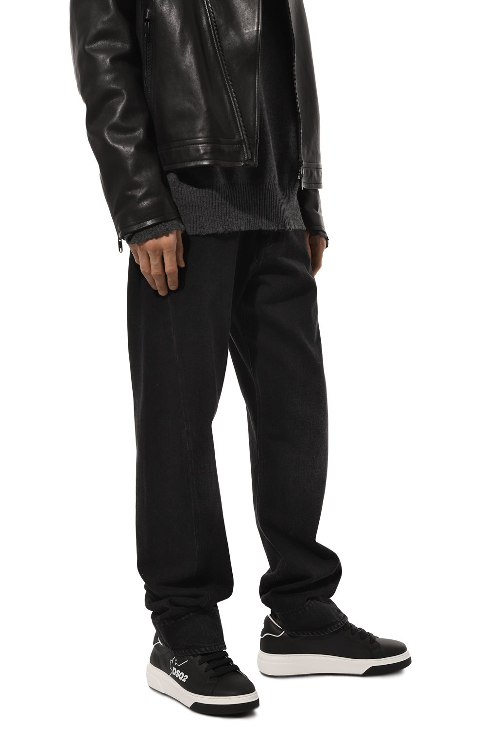 Кожаные кеды DSQUARED2, арт. SNM0295 01500001, фото 3